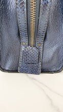 Load image into Gallery viewer, Coach 1941 Rogue 25 in Metallic Dark Blue & Black With Snakeskin Detail Colorblock - Satchel Handbag 38823