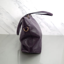 Load image into Gallery viewer, F54687 Coach Tyler zip top tote purple handbag