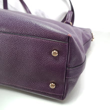 Load image into Gallery viewer, F54687 Coach Tyler zip top tote purple handbag