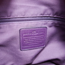 Load image into Gallery viewer, F54687 Coach Tyler zip top tote purple handbag