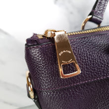 Load image into Gallery viewer, F54687 Coach Tyler zip top tote purple handbag