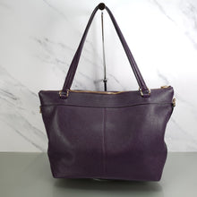 Load image into Gallery viewer, F54687 Coach Tyler zip top tote purple handbag