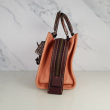 Load image into Gallery viewer, Coach 1941 Rogue 25 in Melon with Snakeskin Handles - Shoulder Bag Handbag in Pebble Leather Pink Salmon Peach 59235