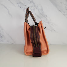 Load image into Gallery viewer, Coach 1941 Rogue 25 in Melon with Snakeskin Handles - Shoulder Bag Handbag in Pebble Leather Pink Salmon Peach 59235