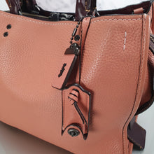 Load image into Gallery viewer, 38124 Coach Rogue 31 Melon Colorblock Oxblood Handbag