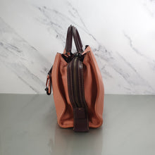 Load image into Gallery viewer, 38124 Coach Rogue 31 Melon Colorblock Oxblood Handbag