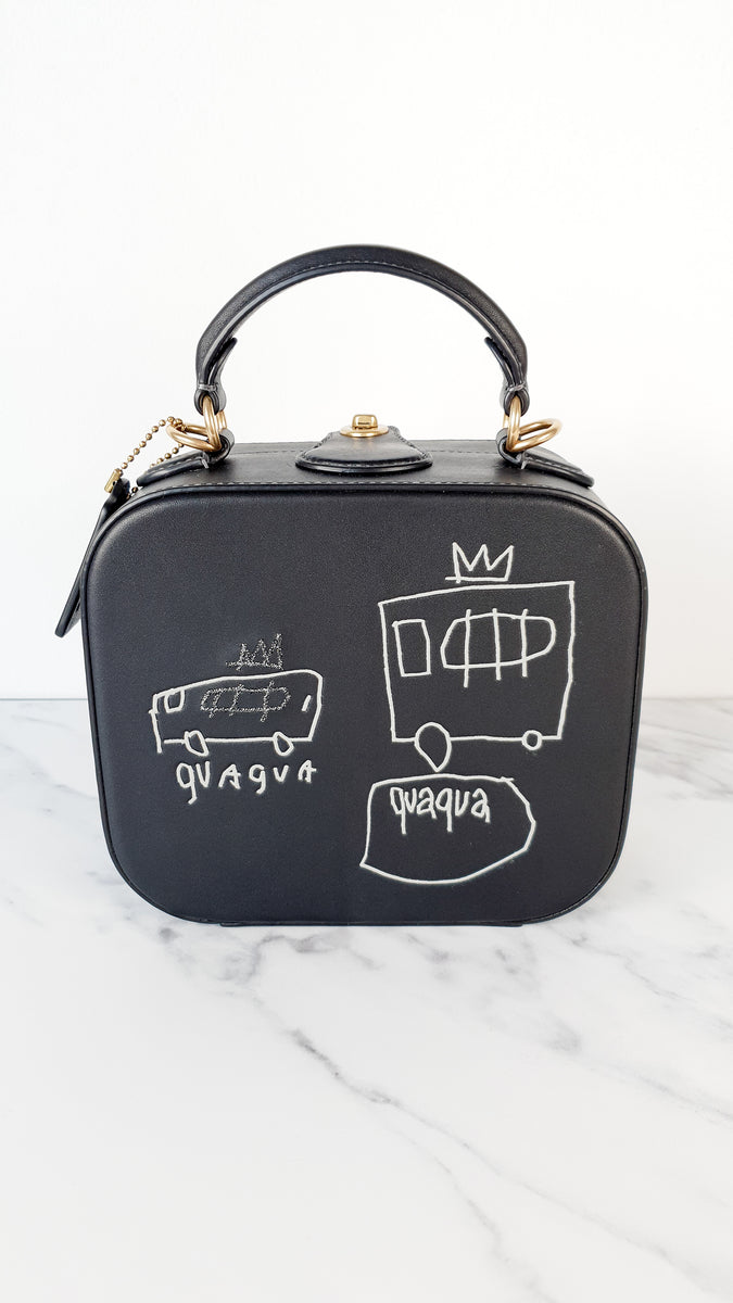 Coach x Jean-Michel Basquiat Square Bag with Banana artwork 