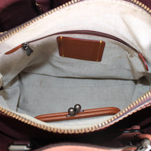 Load image into Gallery viewer, 38124 Coach Rogue 31 Melon Colorblock Oxblood Handbag