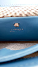 Load image into Gallery viewer, Versace Medusa Blue Crossbody Flap bag in Smooth Leather - Light Blue Clutch