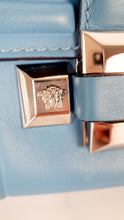 Load image into Gallery viewer, Versace Medusa Blue Crossbody Flap bag in Smooth Leather - Light Blue Clutch