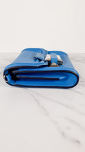 Load image into Gallery viewer, Versace Medusa Blue Crossbody Flap bag in Smooth Leather - Light Blue Clutch