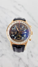 Load image into Gallery viewer, Breitling Eclipse Montbrillant 18K Yellow Rose Gold Watch Moonphase Chronograph Full Set Box & PapersH43330