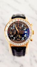 Load image into Gallery viewer, Breitling Eclipse Montbrillant 18K Yellow Rose Gold Watch Moonphase Chronograph Full Set Box & PapersH43330