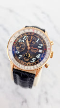 Load image into Gallery viewer, Breitling Eclipse Montbrillant 18K Yellow Rose Gold Watch Moonphase Chronograph Full Set Box & PapersH43330