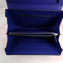 Load image into Gallery viewer, Versace DV One Purple Orange Chamois Handbag TopHandle Medusa