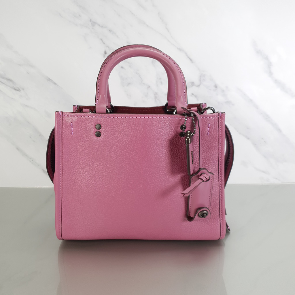 Coach 1941 Rogue 25 in Peony Pink - Shoulder Bag Handbag in Pebble Lea –  Essex Fashion House