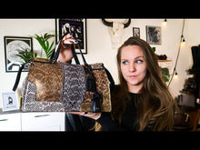 Load and play video in Gallery viewer, Coach Drifter Tophandle Crossbody Bag with Pearl Prairie Rivets in Black Mixed Leathers & Suede - SAMPLE BAG