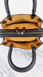 Coach 1941 Rogue 25 Bag in Black Pebble Leather with Honey Suede lining - Handbag Shoulder Bag - Coach 54536