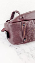 Load image into Gallery viewer, Coach 1941 Bandit Hobo Bag in Oxblood and Black Pebble Leather - 2 in 1 handbag - Coach 87363
