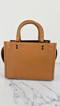 Load image into Gallery viewer, Coach 1941 Rogue 25 Light Saddle Brown Leather &amp; Burgundy Suede Handbag - Coach 54536
