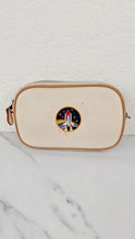 Load image into Gallery viewer, Coach Camera Bag with Nasa Space Rocket Patch in Chalk Smooth Leather Clutch - Coach 10851
