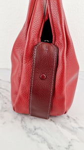 Coach 1941 Bandit Hobo 39 Bag in Washed Red Pebble Leather - 2 in 1 handbag - Coach 86760