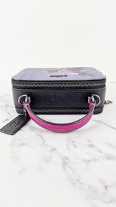 Disney x Coach Box Crossbody With Maleficent Motif Lunchbox Bag Purple Leather Villains - Coach CC376