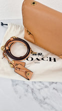 Load image into Gallery viewer, Coach 1941 Swagger Crossbody in Apricot Sand Orange Suede &amp; Smooth Leather Melon - Clutch Shoulder Bag- Coach 25833
