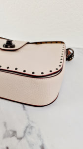 Coach 1941 Page 27 With Border Rivets in Chalk White Pebble Leather - Coach 31929