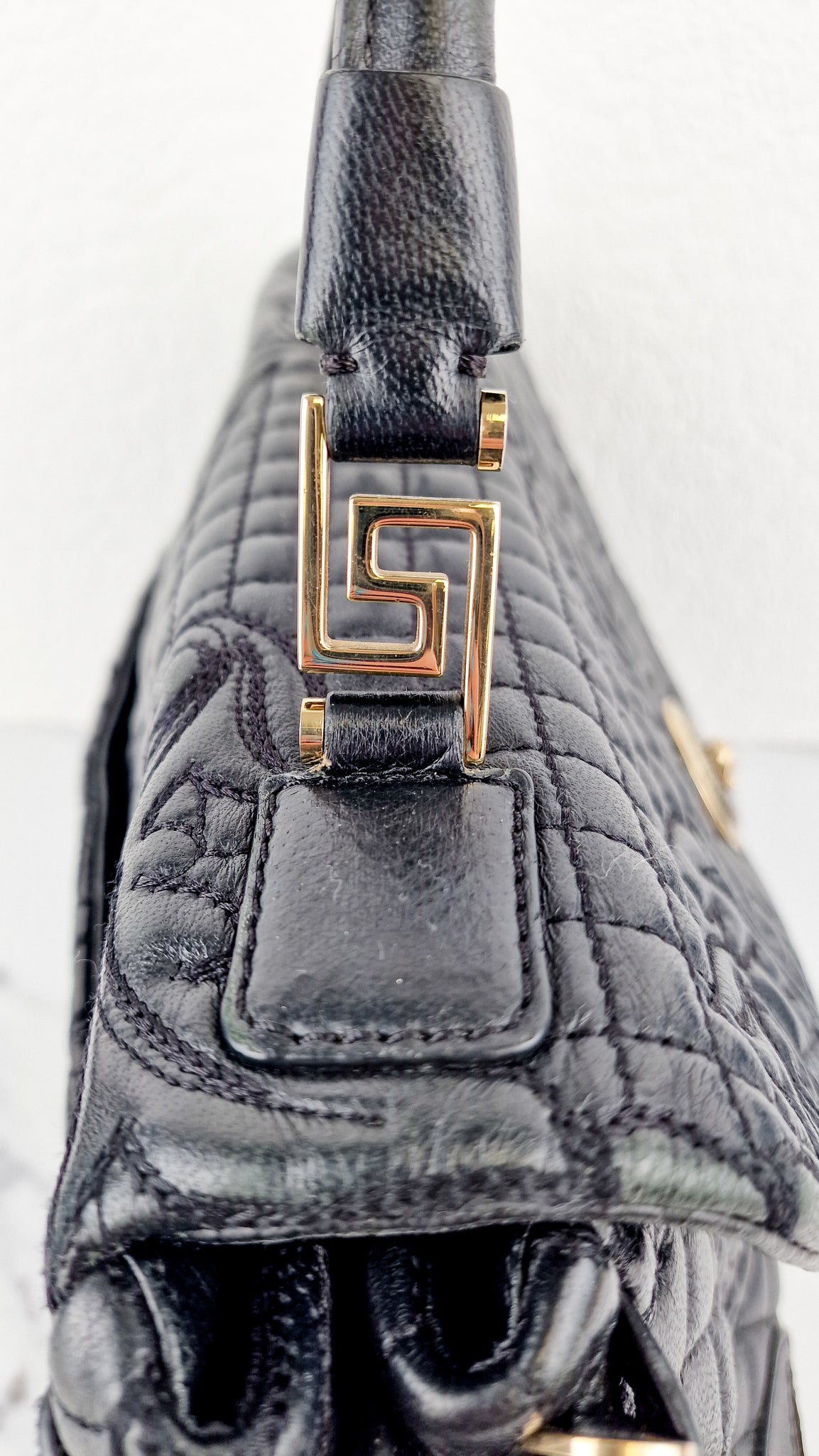 RARE Versace Vanitas Athena Bag with Leopard Baroque Velour Velvet Cro –  Essex Fashion House