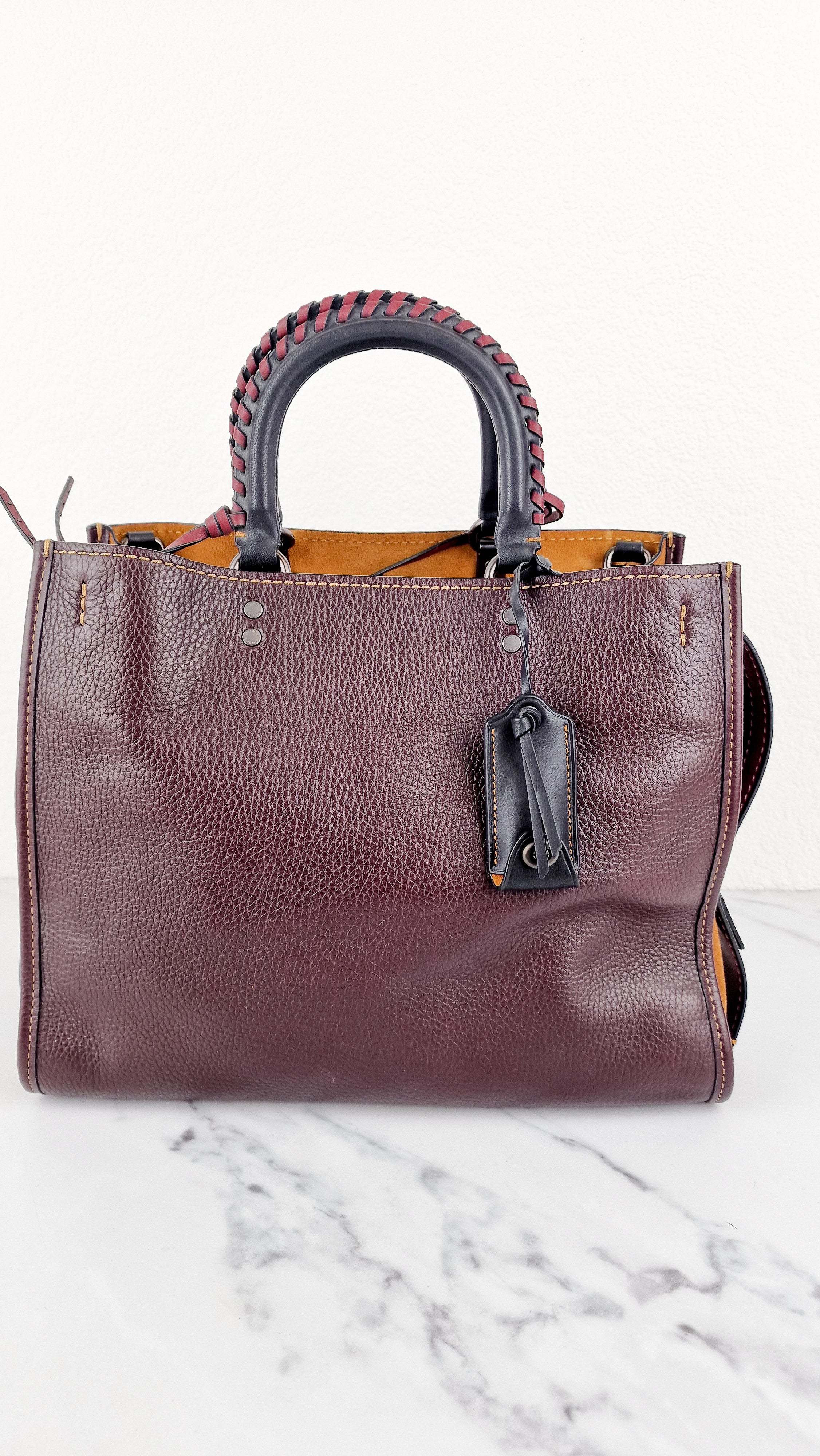 Coach 1941 Rogue 31 in Oxblood Brown Pebbled Leather with