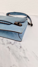 Load image into Gallery viewer, Coach 1941 Swagger Crossbody Chambray Blue Suede &amp; Smooth Leather - Clutch Shoulder Bag Coach 25833
