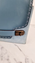 Load image into Gallery viewer, Coach 1941 Swagger Crossbody Chambray Blue Suede &amp; Smooth Leather - Clutch Shoulder Bag Coach 25833
