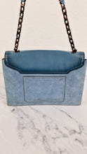Load image into Gallery viewer, Coach 1941 Swagger Crossbody Chambray Blue Suede &amp; Smooth Leather - Clutch Shoulder Bag Coach 25833
