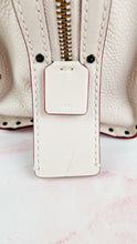 Load image into Gallery viewer, Coach 1941 Rogue 31 in Chalk White Pebble Leather with Border Rivets &amp; Brass Hardware - Coach 30457
