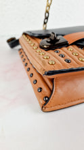 Load image into Gallery viewer, Coach 1941 Swagger With Quilting, Rivets &amp; C Chain in Smooth Leather Mixed Metals - Coach 25491
