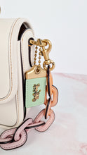 Load image into Gallery viewer, Coach 1941 Rogue Tophandle in Chalk Smooth Leather With Pastel Leather Chain Link Strap Handbag - Coach CA087
