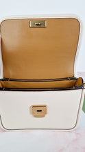 Load image into Gallery viewer, Coach 1941 Rogue Tophandle in Chalk Smooth Leather With Pastel Leather Chain Link Strap Handbag - Coach CA087
