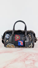 Load image into Gallery viewer, Coach 1941 Badlands Satchel Varsity Patch Bag 1 of 1 Customized Black Smooth Leather - Coach 56587
