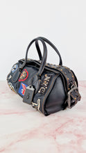 Load image into Gallery viewer, Coach 1941 Badlands Satchel Varsity Patch Bag 1 of 1 Customized Black Smooth Leather - Coach 56587
