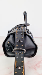 Coach 1941 Badlands Satchel Varsity Patch Bag 1 of 1 Customized Black Smooth Leather - Coach 56587