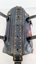 Load image into Gallery viewer, Coach 1941 Badlands Satchel Varsity Patch Bag 1 of 1 Customized Black Smooth Leather - Coach 56587
