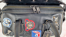 Load image into Gallery viewer, Coach 1941 Badlands Satchel Varsity Patch Bag 1 of 1 Customized Black Smooth Leather - Coach 56587
