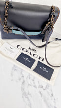 Load image into Gallery viewer, Coach 1941 Swagger Crossbody in Dark Blue Colorblock Smooth Leather Coach 25833
