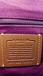 Coach Sutton Hobo Bag in Signature & Saddle Brown Leather - Shoulder Bag - Coach 38580
