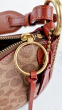 Load image into Gallery viewer, Coach Sutton Hobo Bag in Signature &amp; Saddle Brown Leather - Shoulder Bag - Coach 38580
