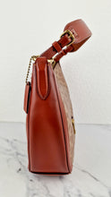 Load image into Gallery viewer, Coach Sutton Hobo Bag in Signature &amp; Saddle Brown Leather - Shoulder Bag - Coach 38580
