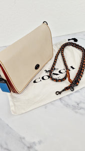 Coach 1941 Dinky in Chalk White Smooth Leather - Crossbody Chain Bag - Coach 55149