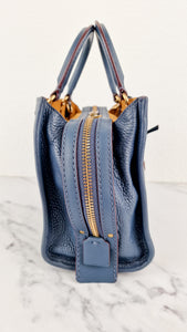 Coach 1941 Rogue 25 in Dark Denim Blue Shoulder Bag Handbag Navy Pebble Leather - Coach 54536