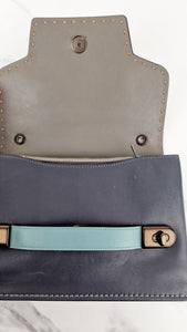Coach 1941 Swagger Crossbody in Dark Blue Colorblock Smooth Leather - Coach 25833